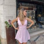 ZARA Dress Mini Pink Rhinestone Wedding Party Coctail Night Out Photo 5