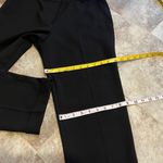 BCBGMAXAZRIA  straight leg mid rise ankle trousers dress pants black stre… Photo 6