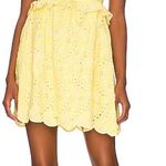 For Love & Lemons  Natalie Mini Dress in Yellow Photo 0