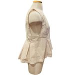 Free People  good feels sleeveless peplum striped top size L NWT Photo 3