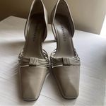 Apostrophe vintage leather upper pointed - toe pumps heels 7 U.S size tan Photo 1