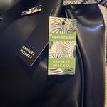 Badgley Mischka  Drawstring Bucket Tote Shoulder Bag Black Snake Print NWT Photo 3