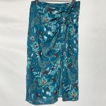 Band Of The Free New Floral Layered Midi Skirt Celene Deep Teal Size Large Photo 6