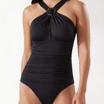 Tommy Bahama Black Swimsuit Sun Cat High-Neck One-Piece NWT Sz 8 Swim Neutral Photo 0