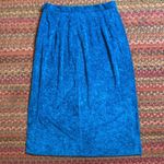 VTG BLUE TERRY CLOTH TWO PIECE BLAZER & PENCIL SKIRT SET BUSINESS GIRL BOSS Photo 10