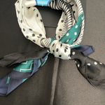 Sunday State | Black, Navy, White & Green Geometric Design Scarfs✨ Black Photo 2