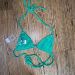 Tic Toc Green Bikini Top Terry Cloth  Photo 1