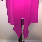 Cynthia Steffe Front Knot Short Sleeve Magenta Blouse Photo 3