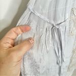 Free People  Love Story Beaded Mini Dress in White Photo 4