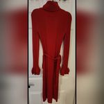 Victoria's Secret  International Red Turtleneck Tie Belted Sweater Dress Size XS Photo 1
