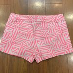 J.Crew  Neon Pink Printed Shorts Size 4 Photo 4
