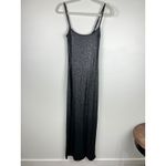 Aerie  No Party Needed Black Shimmer Maxi Dress Glitter Ribbed Small Photo 2