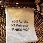 Ming Wang Ming‎ Wang Cardigan Sweater Front Hook Women's Small Brown White Career Luxury Photo 5