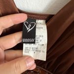 Windsor Brown Beaded Babydoll Dress, Y2K,‎ Boho, Vintage, Retro, Elegant, Formal, Medium Photo 3