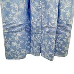 Eileen West ballet nightgown women's small blue floral embroidered button front Photo 3