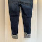 Judy Blue Mid Rise Skinny Fit Cuffed Raw Hem Dark Wash Denim Jeans Size 32 NWT Photo 9