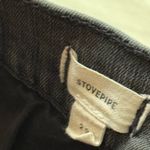 Madewell Stovepipe Jeans in Banberry Wash: Raw-Hem Edition | Faded Black Grey 29 Photo 7