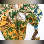 Boutique Alexia Printed Cut Out Halter Backless A-Line Midi Dress Photo 4