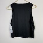 Originality High Neck Double Layer Rib Tank Ribbed Jersey Cropped Top XL New Black Photo 5