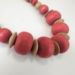 Pink and tan beaded necklace Photo 8