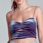 Blue Blush Velvet Top Photo 1