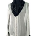 Artisan Exquisite Handmade Dress Chiffon Robe Kimono Sheer One Size OS Women's Gray Photo 4