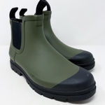 Everlane Rubber Chelsea Boots Olive Green Black Rain Boots Size 7 Photo 0