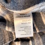 Paper Crane  Crop Top Tank Linen Blend Striped Zipper Closure Large Photo 2