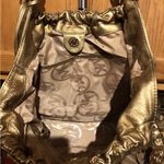 Michael Kors Gold Ruched Shoulder Purse Photo 12