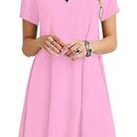 Amazon Pink Tshirt Dress Photo 0