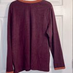 Cuddl Duds  Women’s Fleece Sweatshirt/Pullover - Maroon & Orange - Size XL Tall Photo 6