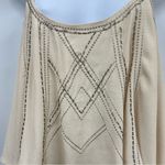 Miss Me  medium cream colored layered beaded strappy cropped tank top Photo 6