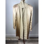 Ralph Lauren Black Label Silk Linen Blend Coat — Size 10 Gold Photo 13