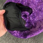 Discount Universe Sequin Evil Eye Stretchy Bathing Suit Bottoms Size XL Purple Photo 6