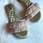 Birdies Sandals Sz 10 The Sparrow Flat Slip On Shoes Bridal Pink Fringe 611 Photo 4