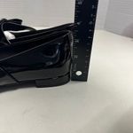 Black Faux Patent Square Toe Mary Jane Ballet Flats Rhinestone Bow Womens Size 8 Photo 5