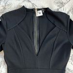 Privy edgy, sexy vampire Black tight mini dress with plunging neckline NWT MD villain Photo 4