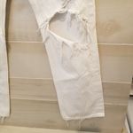 AGOLDE {25} 90s Mid Rise White Loose Fit Distressed Jeans Photo 8