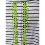 Vineyard Vines Eastern Stripe Waterfall Cardigan Blue Stripe Green Eyelet S Photo 2