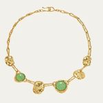 Alexis Bittar NWOT  Gold and Mint Necklace Photo 0