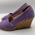 Toms Purple Orchid Wedge Hemp Sandals Sz 9.5 Open Toe Photo 3