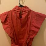 Elan Boutique Rust Flutter Sleeve Top Photo 4