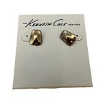 Kenneth Cole Gold Pressed Metal Rectangle Stud Earrings Photo 0