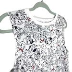 Disney  101 Dalmatians Muscle Tank Top Small White Black Sleeveless Dogs Shirt Photo 1