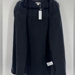 Outerknown Women’s Blanket Shirt Dress Organic Cotton Size Small NWT Black Photo 3