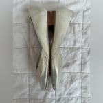 Marc Fisher LTD Neutral Gold Metalic Textured Sunny Half D’orsay Flats - 6.5 Photo 1