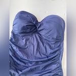 Anne cole  One piece Elegant Strapless Navy Swimsuit Photo 1