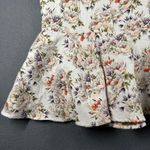 Eva Mendes New York & Company Trumpet Skirt Womens 14 Beige Floral Zip Mermaid Purple Photo 1