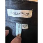 Good American  Good Waist Crop Black Denim Jeans Size 6 High Rise Comfort Stretch Photo 2
