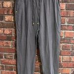 Ellen Tracy COPY -  womens pull on linen pants gray small Photo 0